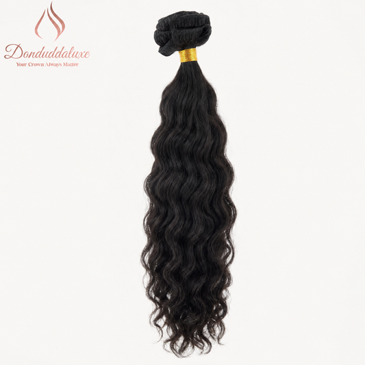 Indian Curly Natural Black Clip-In Extensions