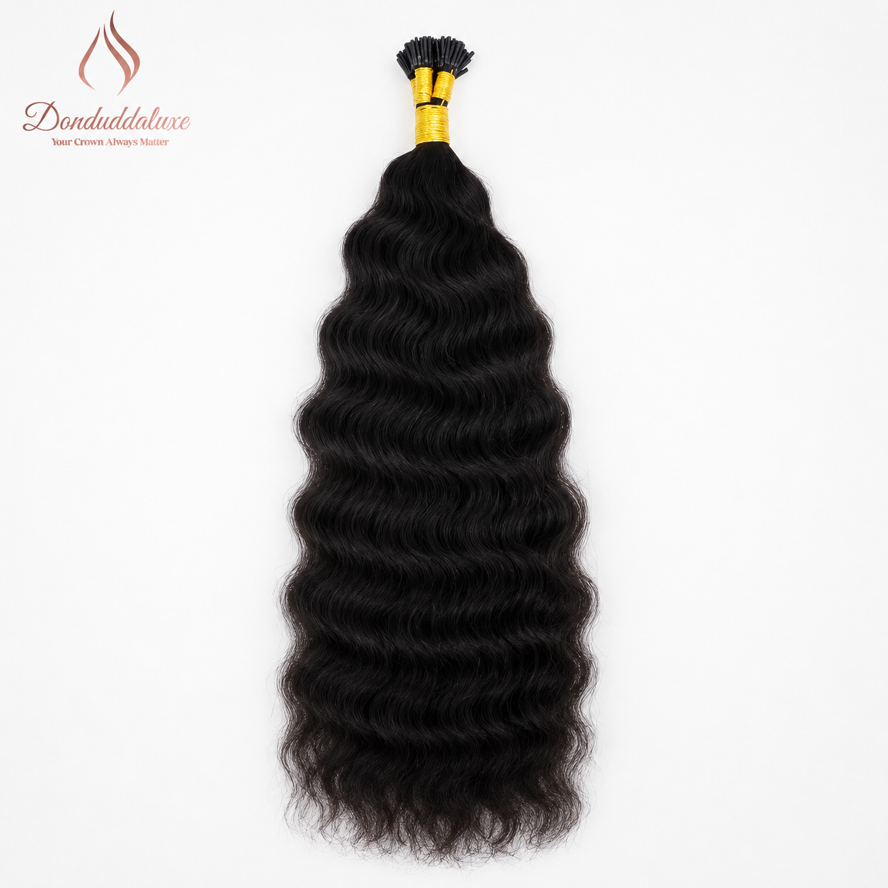 Indian Curly Natural Black I-Tip