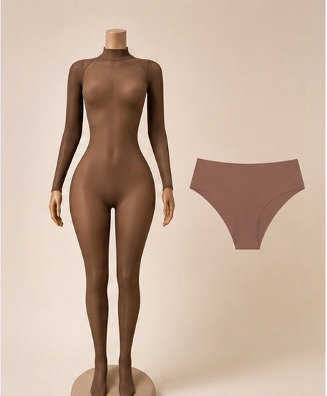 Sheer Bodycon Jumpsuit Set